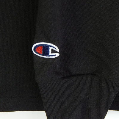 チャンピオン コットン ロンT 袖 Champion ロゴ ワンポイント イメージ